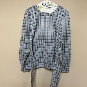 Ann Taylor | NWT Plaid Belted Shirt